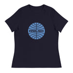 Navy blue Pan Am t-shirt in a women's fit