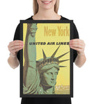 United Airlines Statue of Liberty Poster