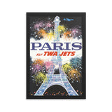 TWA Paris Travel Poster