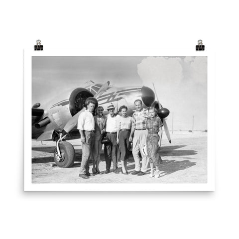Beech 18 Airplane Poster