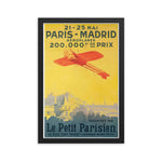 Paris Madrid Travel Poster
