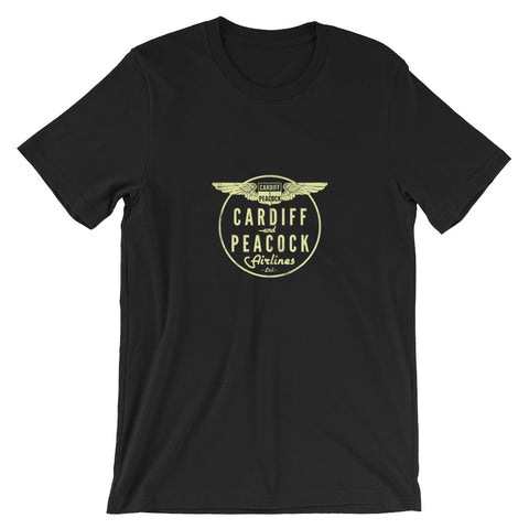 Black Cardiff Peacock Airlines Shirt