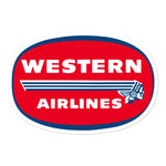 Western Airlines Vinyl Sticker